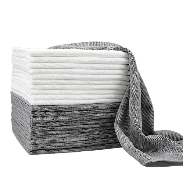 Eco-friendly Colorful 30x30 40x40 Cleaning Cloths For Vehicle Microfiber Wash Car Towels Absorbent Polyamide Kitchen Towel