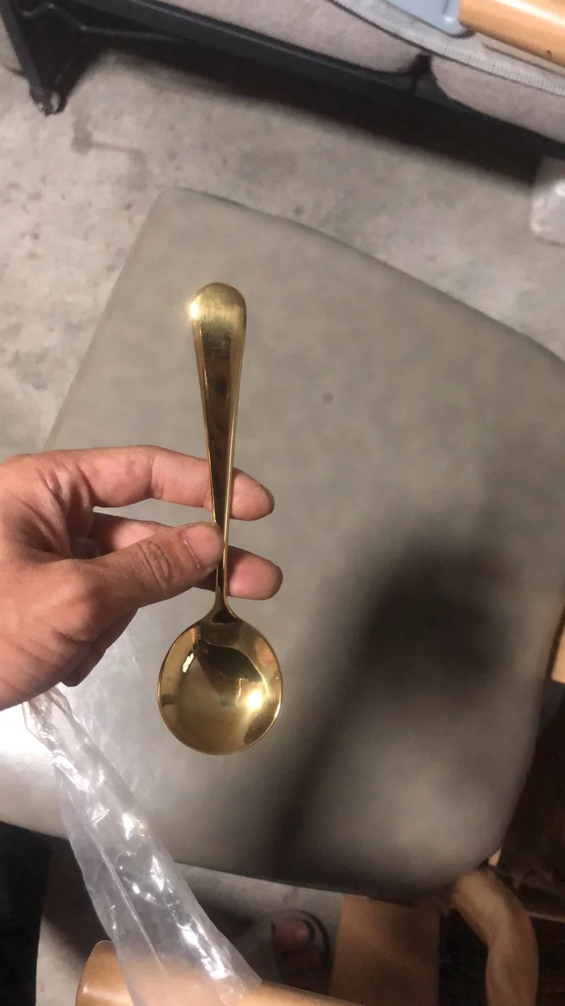 Lovely and popular 304 stainless steel dinner spoon