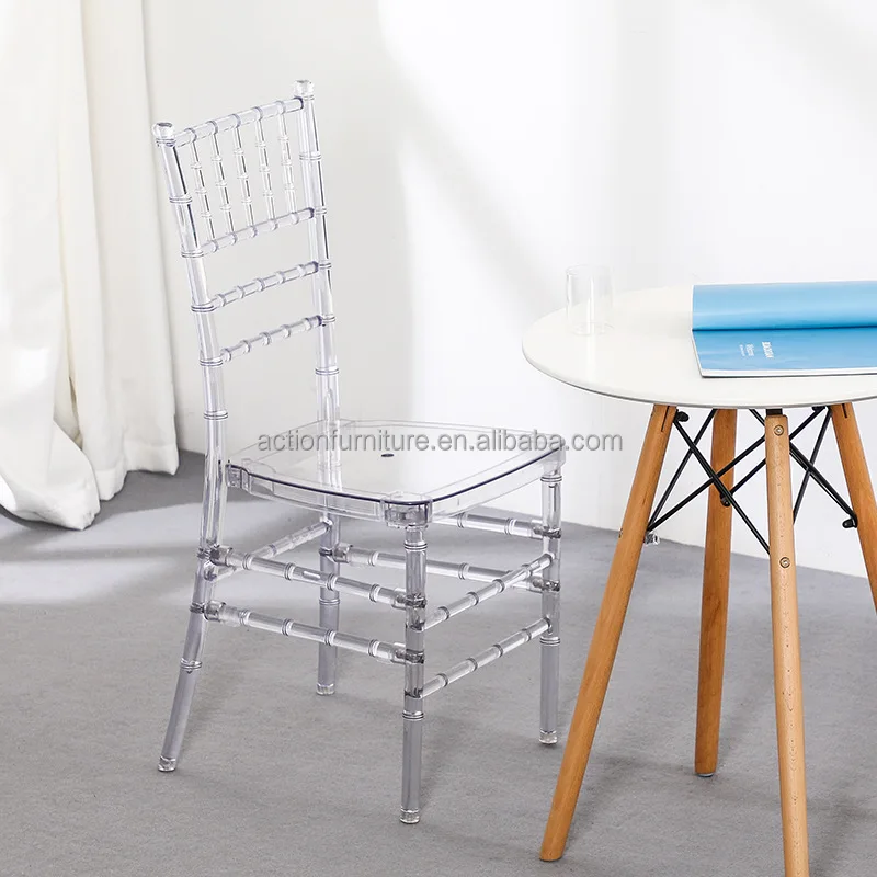 Hot sale modern design transparent chairs plastic dining party banquet chairs durable fashionable chairs