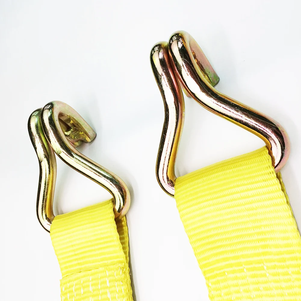 Лидер продаж, партиями по 4 дюйма 100 мм 10Ton алюминиевой ручкой Ratchet сковать ремни с двойной j-крючок