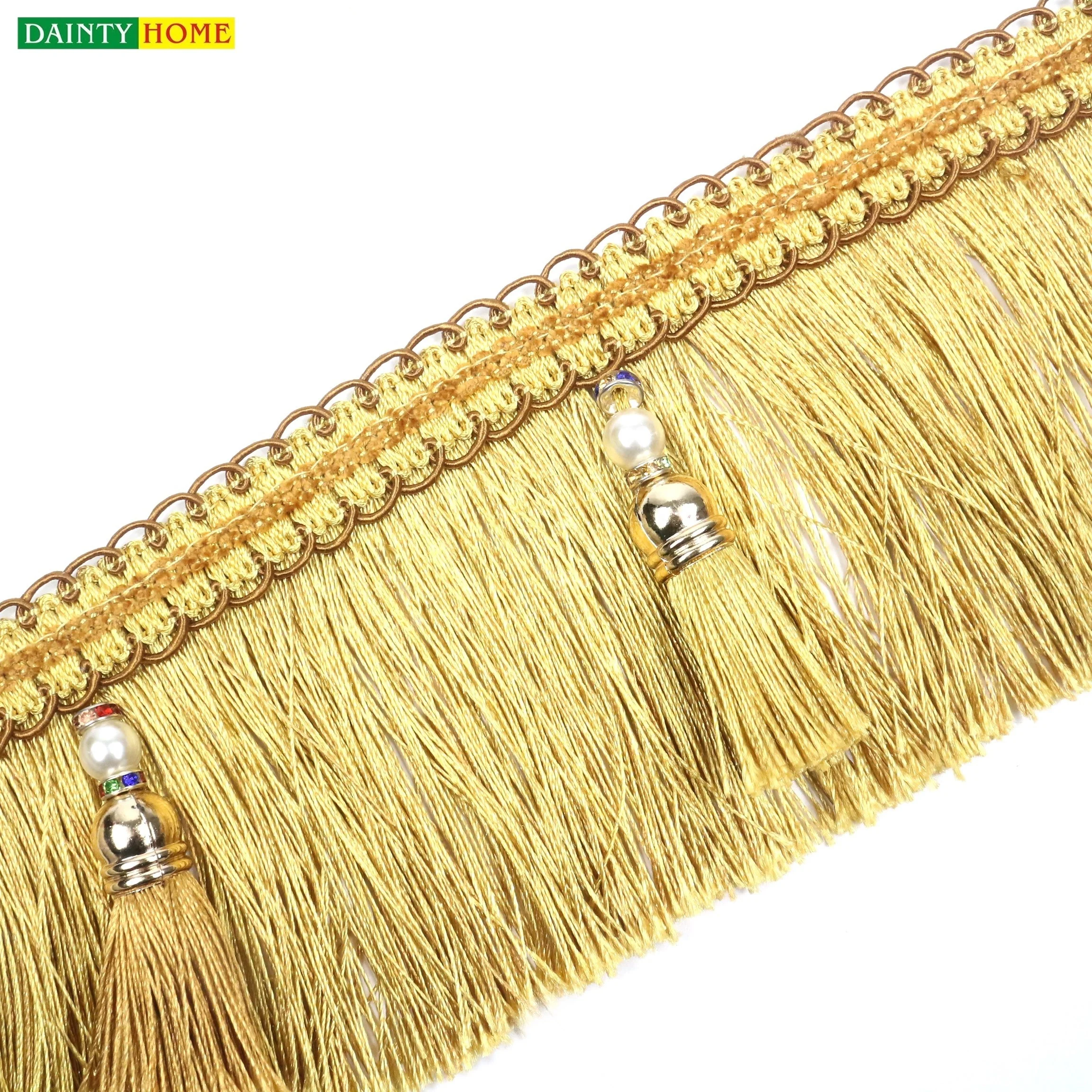 2021 Colorful Curtain Cheap Price 11cm Width Tassel Fringe