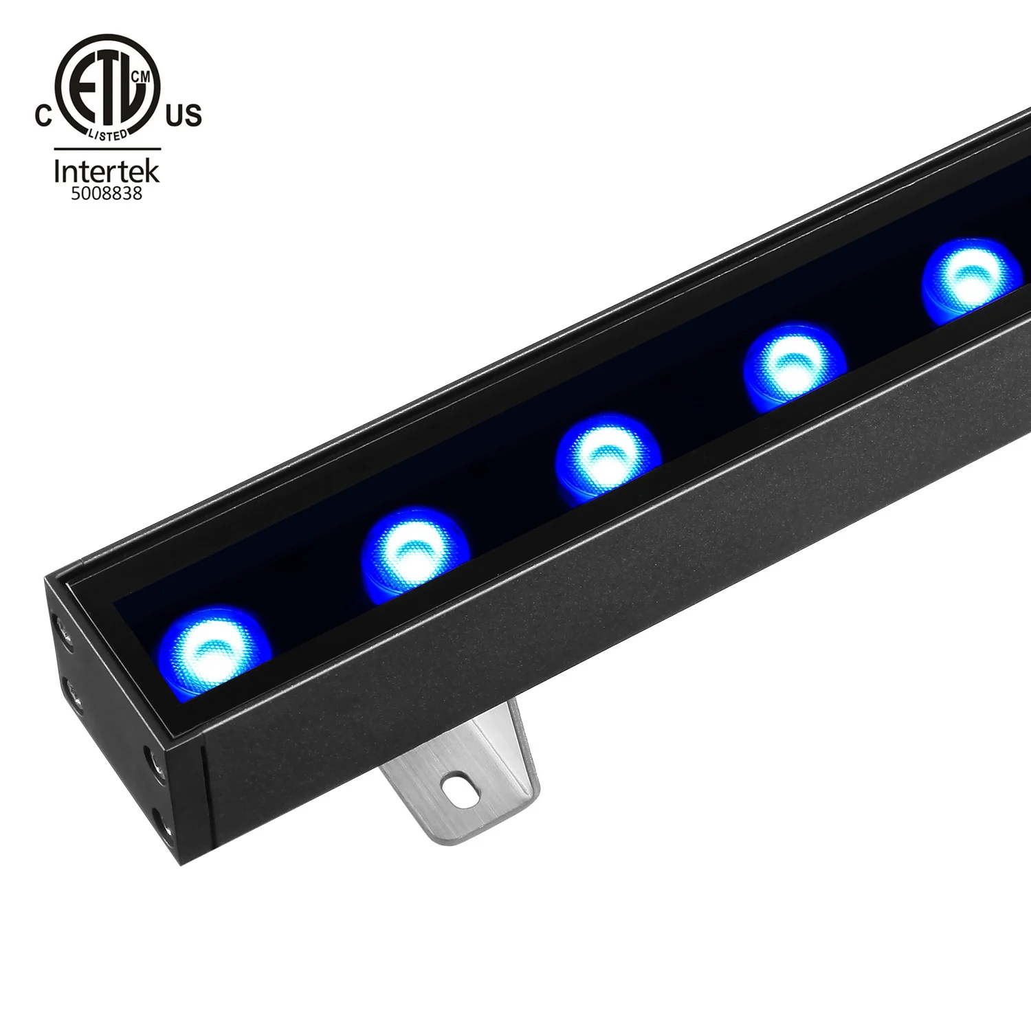 4 в 1 дизайн микросхем 24 Вт 36 Вт 50 Вт ETL cETL перечисленный RGB RGBW линейный светодиодный настенный светильник под заказ ландшафтное освещение