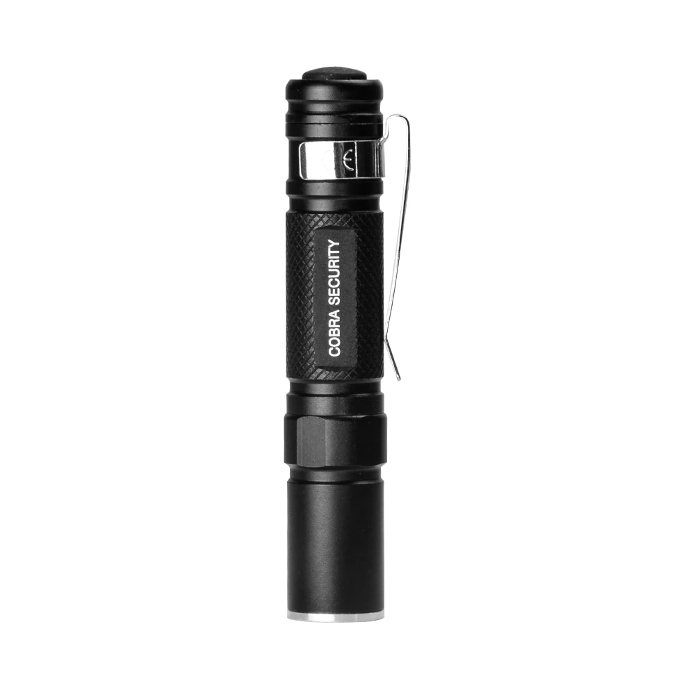 
VCAN with Clip Adjustable Zoom Dimmable 5W Q5 LED 350 Lumen Pen Mini LED Flashlight Torch 