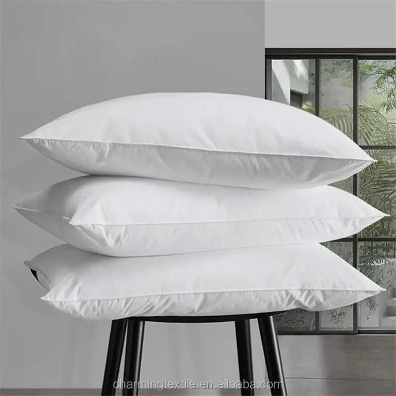 Natural Cotton Fabric  hollow fiber Down alternative  throw pillow  decorative pillow sleeping pillow /Cushion Insert