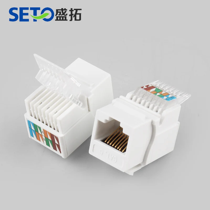 seto Cat6 UTP RJ45 8P8C Unshielded Toolless Keystone Jack