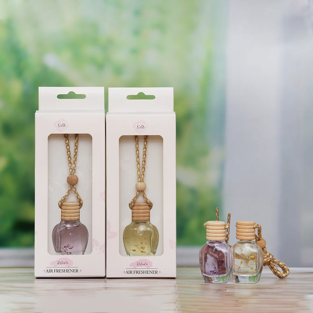 Cap Hanging Air Freshener Car Perfume Diffuser C&D Shape Silver Keeping Air Fresh Liquid 72pcs/box 7*4.5*16.5cm 5000A 0.07 10ML