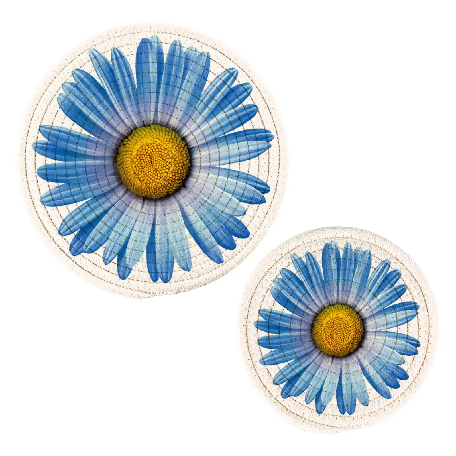 Home Decoration Eco-friendly Woven Rattan Round Braided Straw Placemats Customized Table Mat