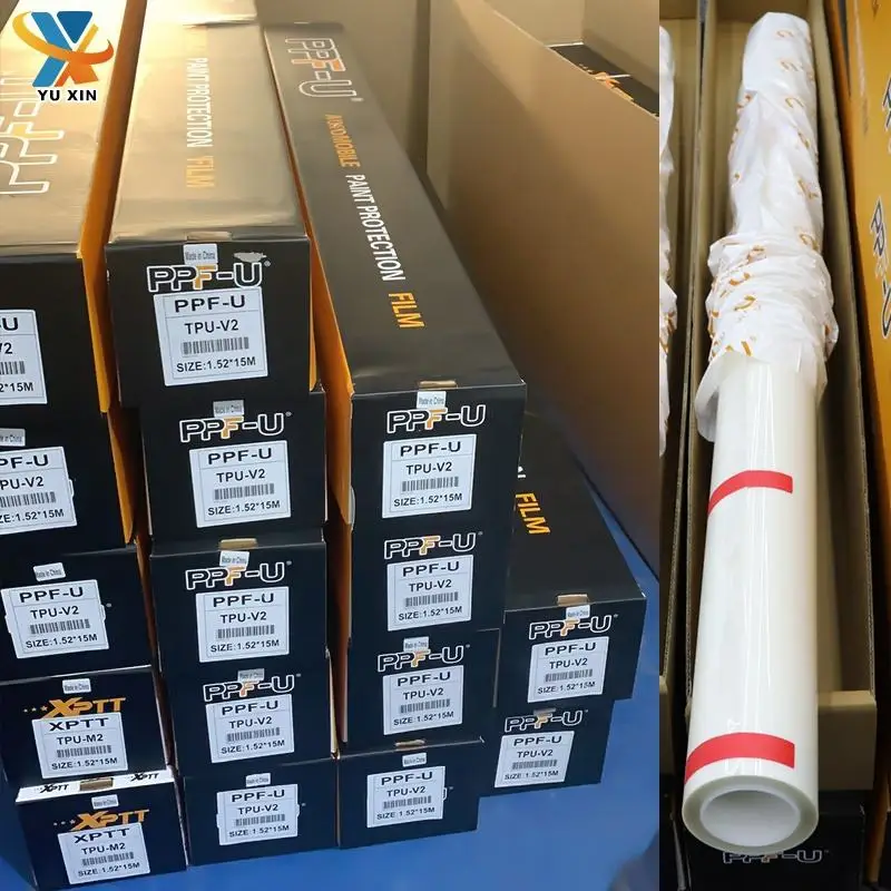 YUXIN PPF-U 5 лет гарантии 6 5/7 Mil ремонт тепла блеск для губ и устойчивая к царапинам не желтеет Автомобильная упаковка TPU т/ч PPF краска защитная пленка