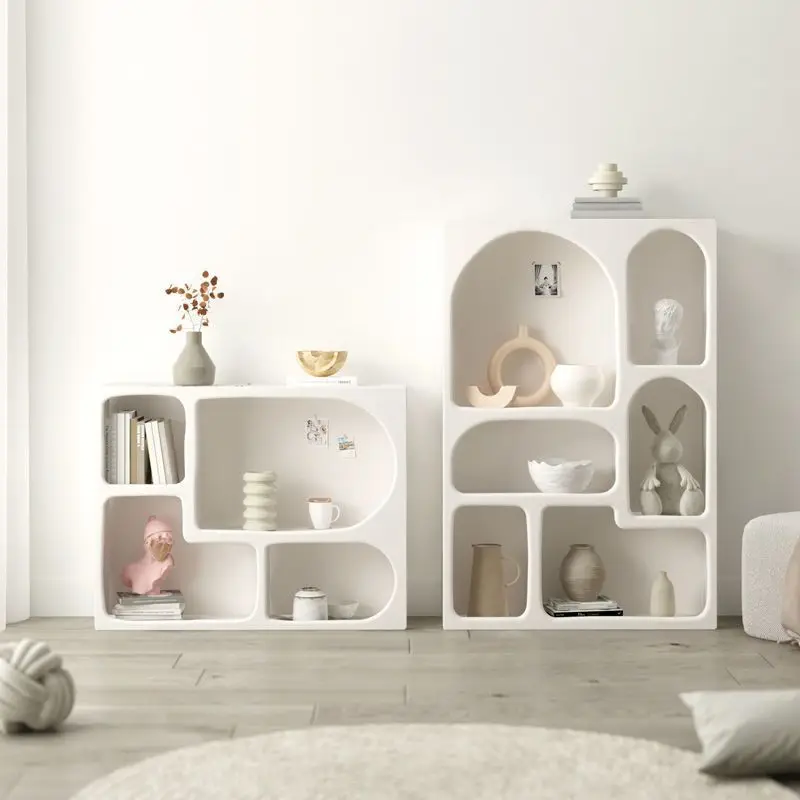 White Wood Furniture MDF Cabinet Bedroom Corner Floor Storage Book Shelf Bedroom Furniture Modern Living Room Cabinets