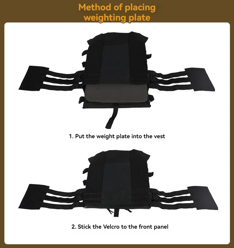 Adjustable Tactical Vest Molle Vest Outdoor Hunting Combat Paintball Molle Plate Carrier Vest