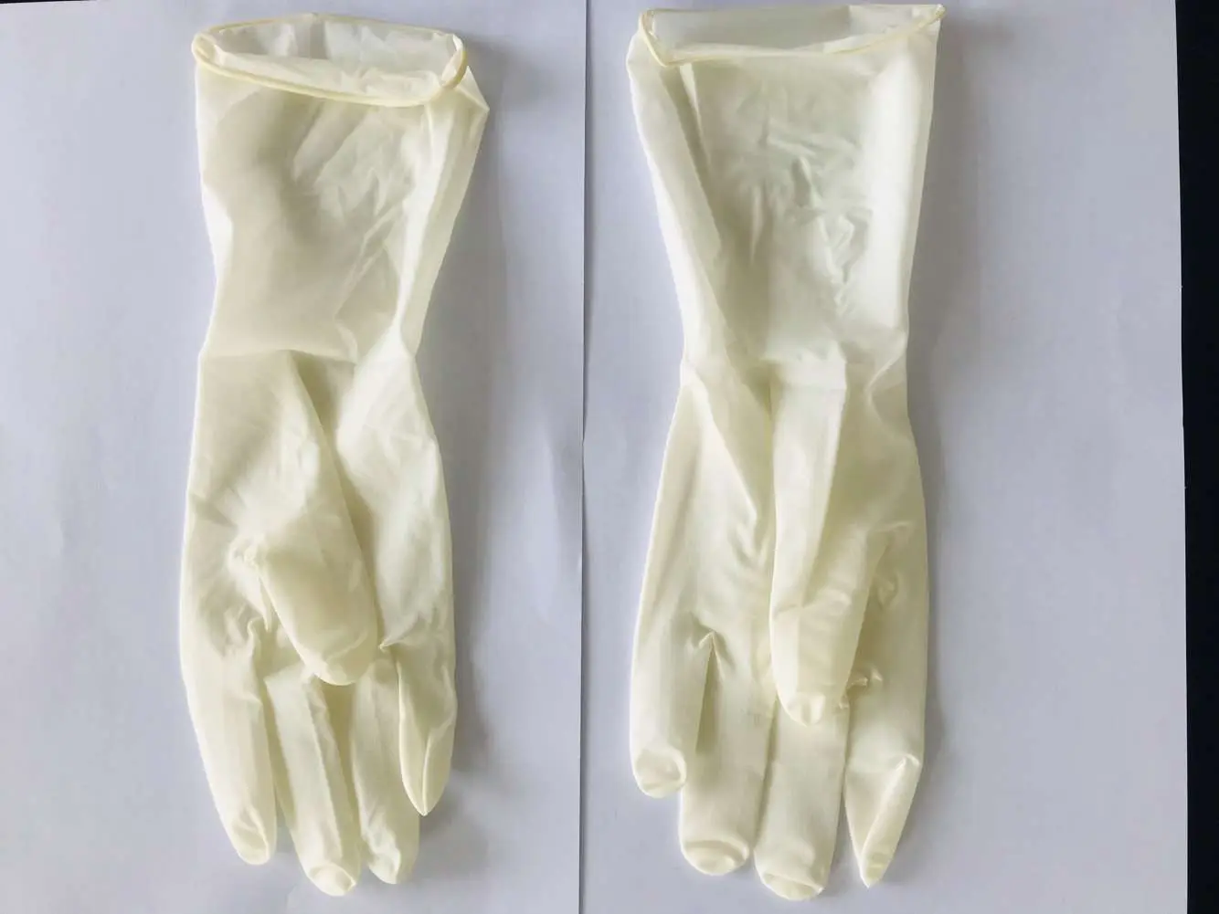 Medical latex gloves sterile/non-sterile natural latex gloves 9 inches 12 inches hot sale CE ISO