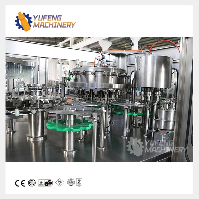 Fully Automatic 4500BPH PET Plastic Bottle Carbonated Soda Drink Filling Machine