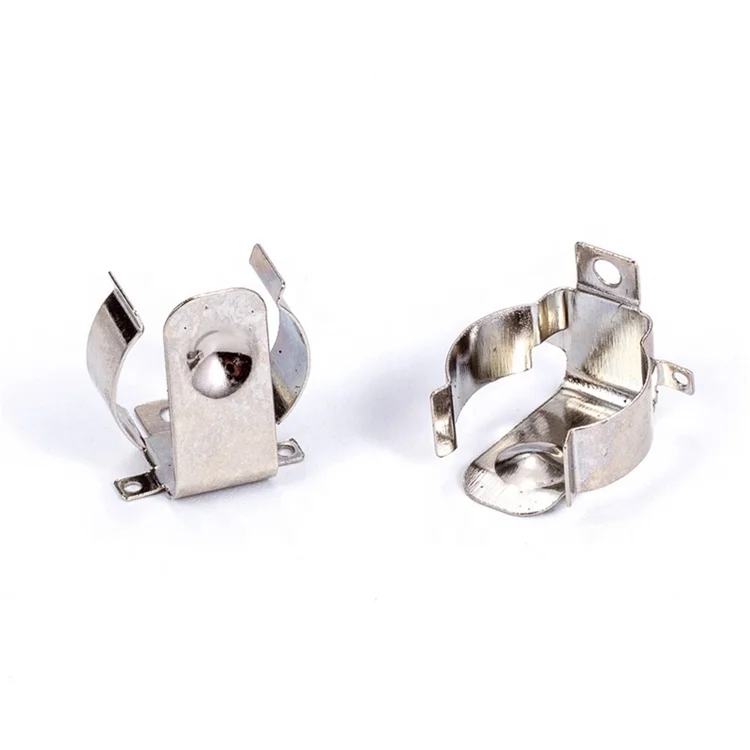 Waterproof Coin Cell Battery Holder Battery Contact Spring Plate