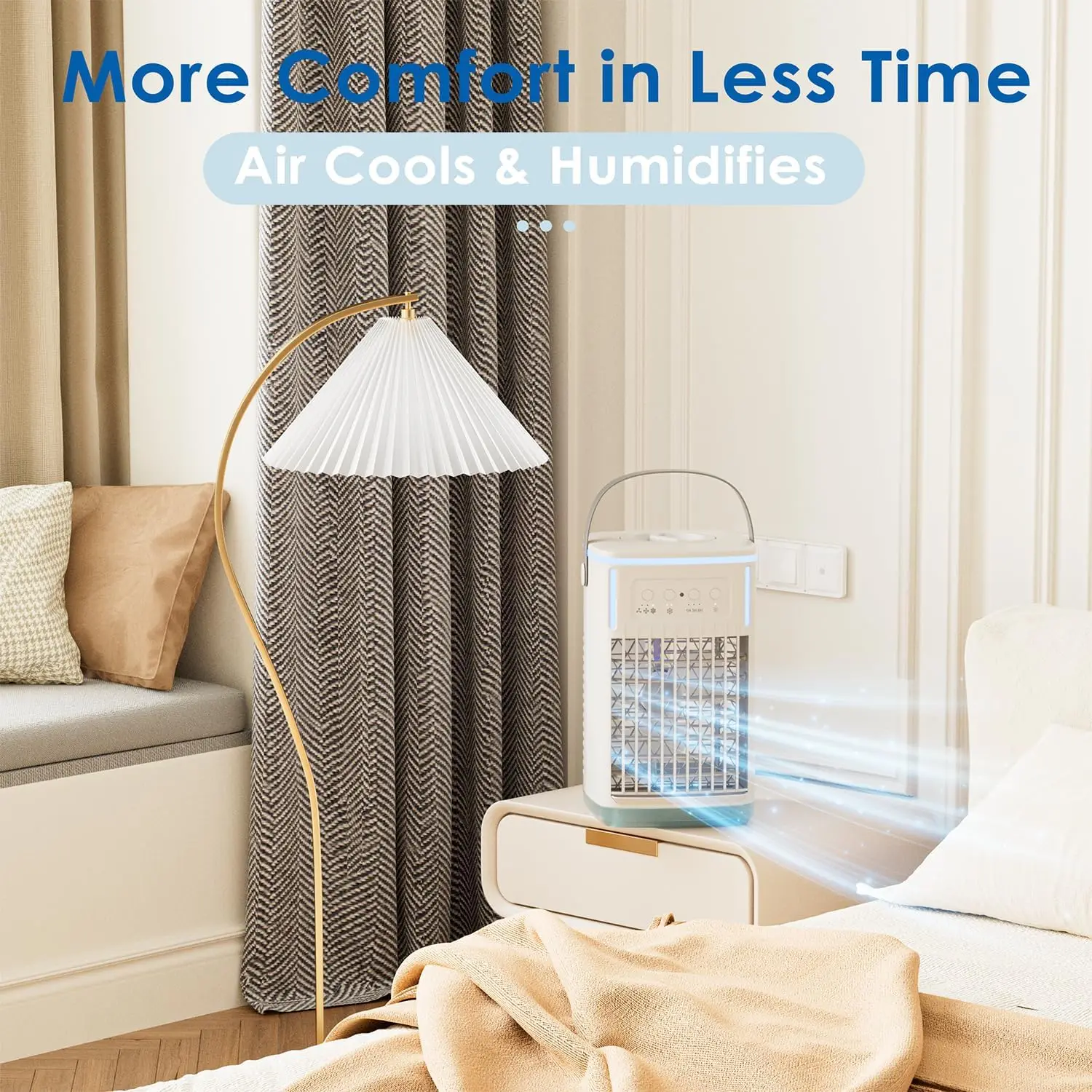 2024 Portable Mini Cooler Air Conditioner For Car New Cheap Portable Air Cooler New Product Desk Air Cooler