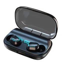 Wireless Headphones 160H Playtime Wireless Earbuds BT 5.1 Headphones In Ear Headphones Deep Bass CVC8.0 Noise Canceling