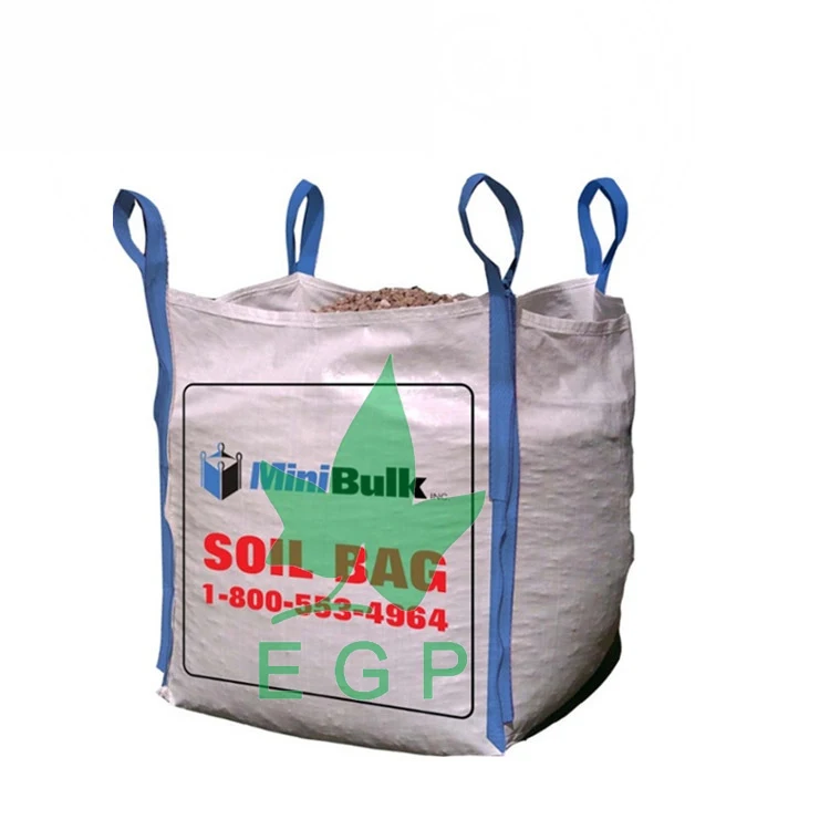 EGP factory Fibc Bulk Jumbo Ton Big Super Sack Bag Hot Sale Good Quality