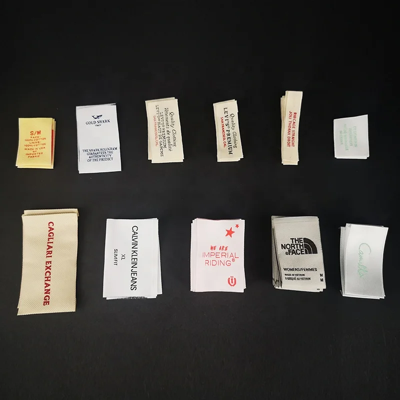 Factory Custom Design Garment Clothing Woven Label Tag/Woven Label/ Clothing Labels