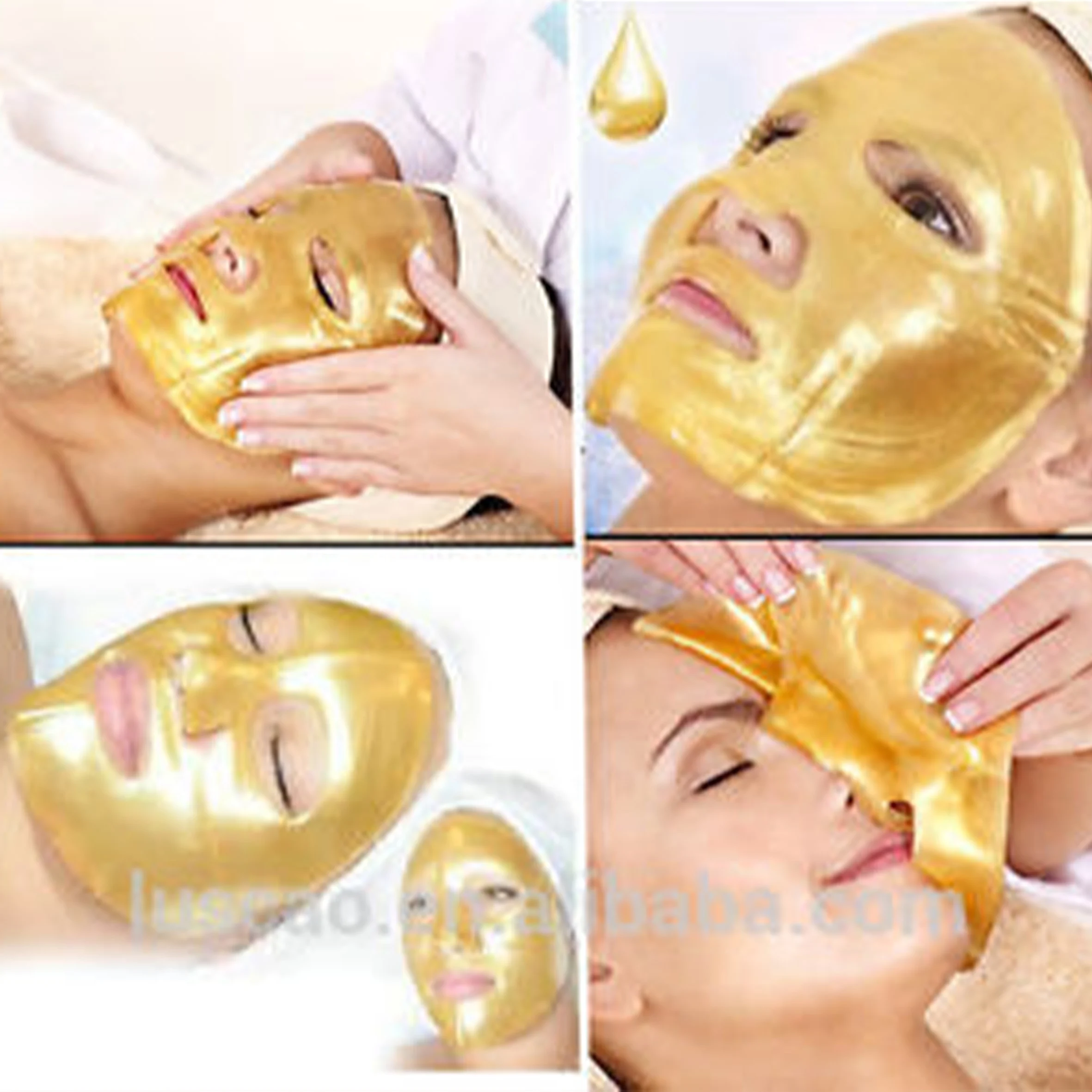 Private Label Crystal 24k Gold  Facial Mask  Anti Aging Anti Wrinkle For Fcae Care