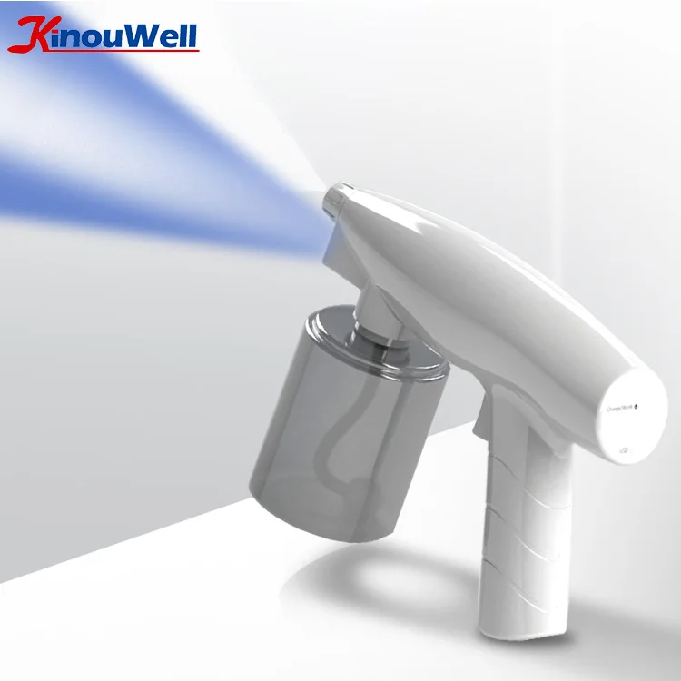 Blu Ray Wireless Anion Nano Spray Gun Atomizer, Handhold Recargable Hair Nano Spray Gun