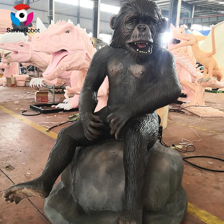Аниматронные реалистичные искусственные животные, орангутан, фабрика Zigong (1600248075742)
