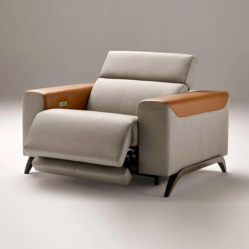 Modern Leather Recliner Sofa 3 Places Electrique Luxury Cinema Reclining Chair Electric Home Theater Room Furniture Set