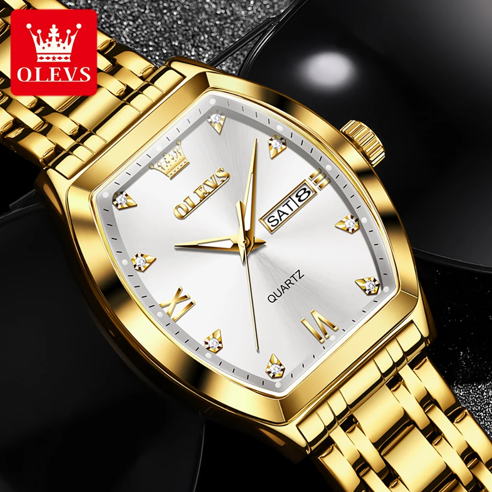 OLEVS 5528 OEM custom Fashion Mens Waterproof Classic calendar  Sport Watches fashion Top Brand Luxury Quartz Watch for man