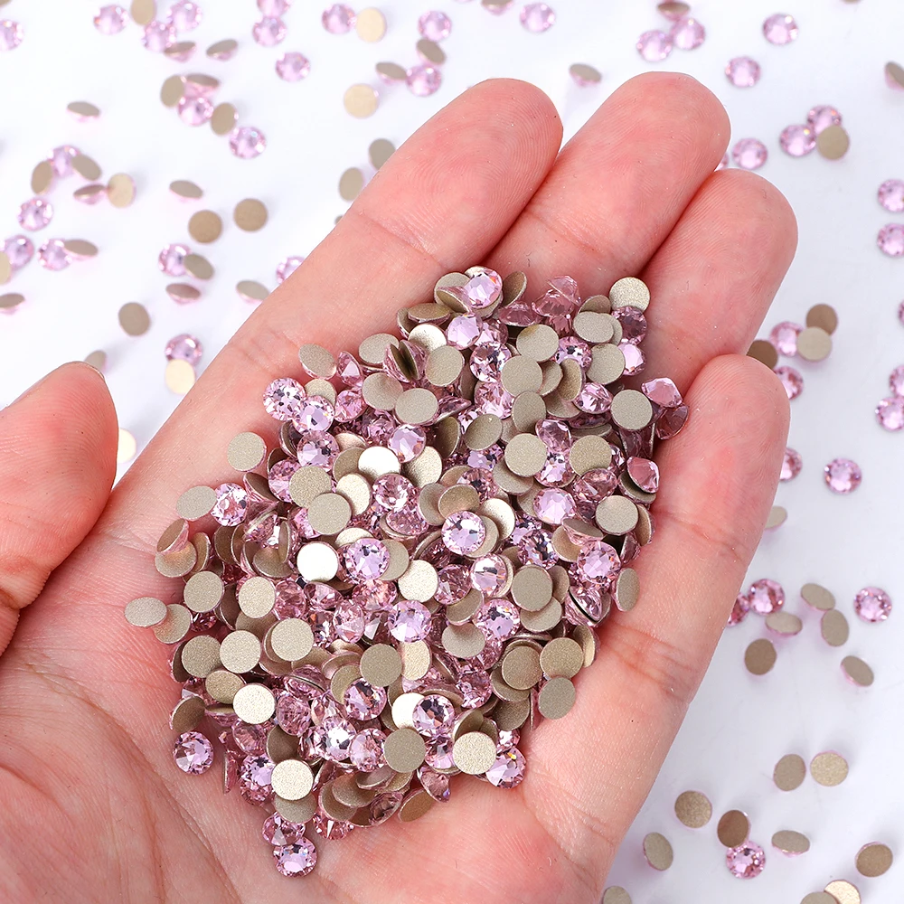 Wholesale 16 Cut Facets Rhinestones Bulk Bling Glitter 2088 Crystal Non Hotfix Flat Back Glass Christmas Colors Stones For Nail