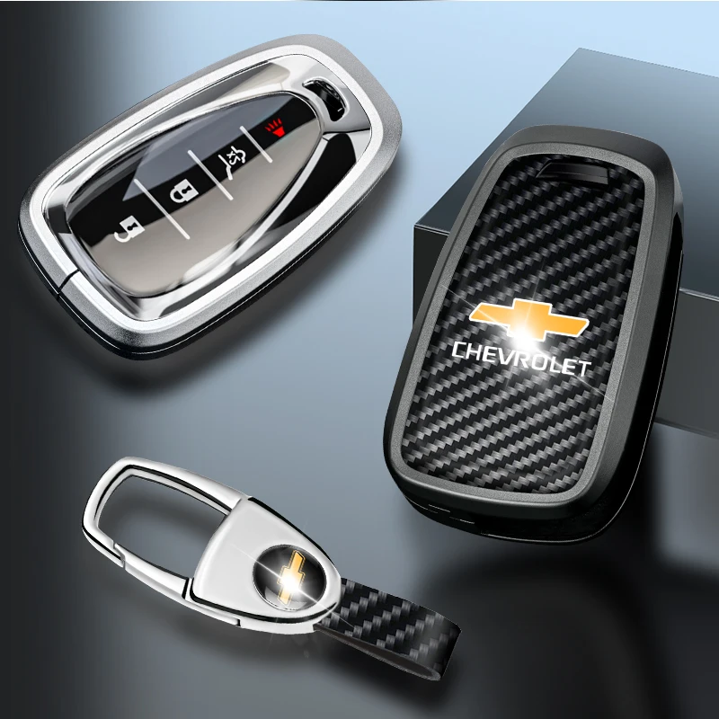 2024 For Chevrolet Cruze Key Cover Fiber Silver Covoz Star Milo Car special shell buckle bag