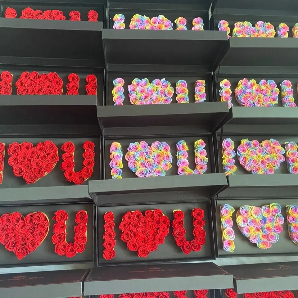 Самый дешевый консервированный свежий стебель розы в ILOVEU Подарочная коробка лучший подарок на день Святого