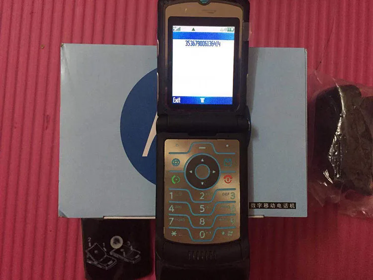  Оригинальный Раскладной телефон для motorola mobile phone V3i в 8 цветах черный серебристый доставка razr