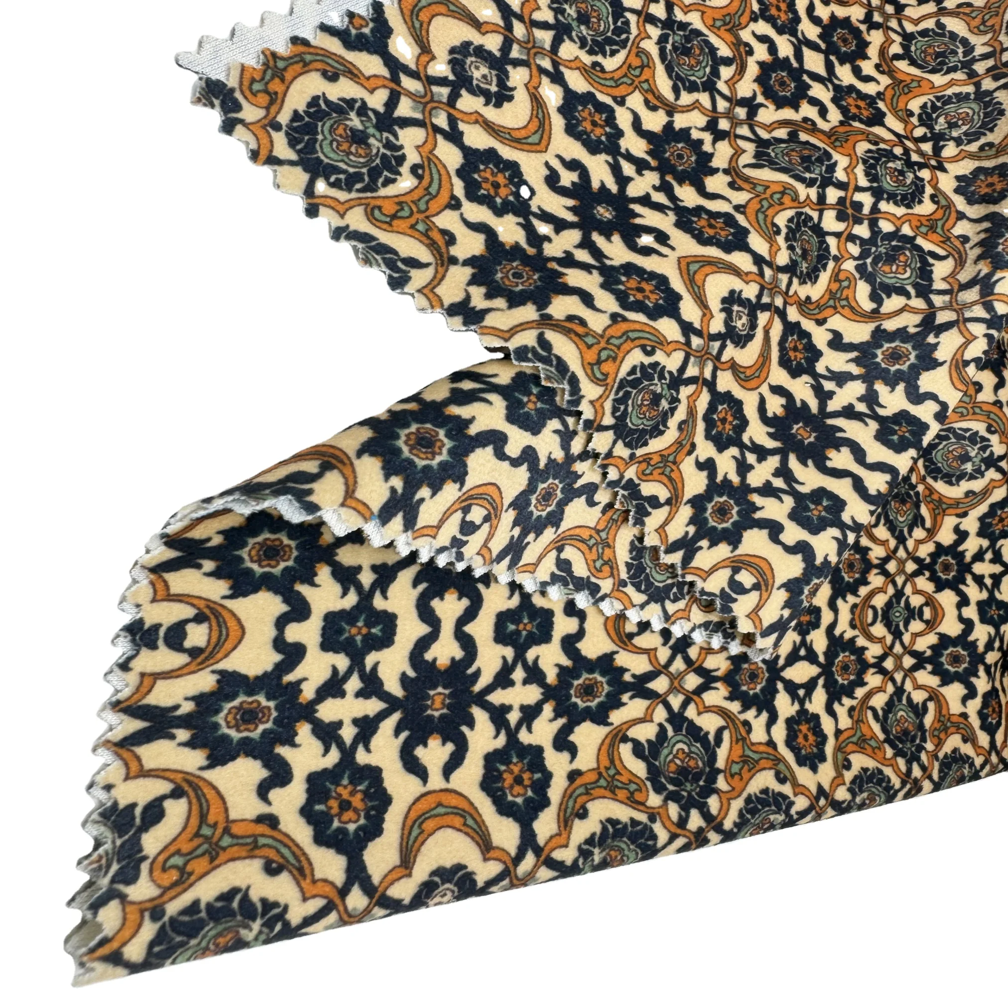 High quality 100 polyester Comfortable printing  holland velvet fabric For Upholstery Sofa And Cushion