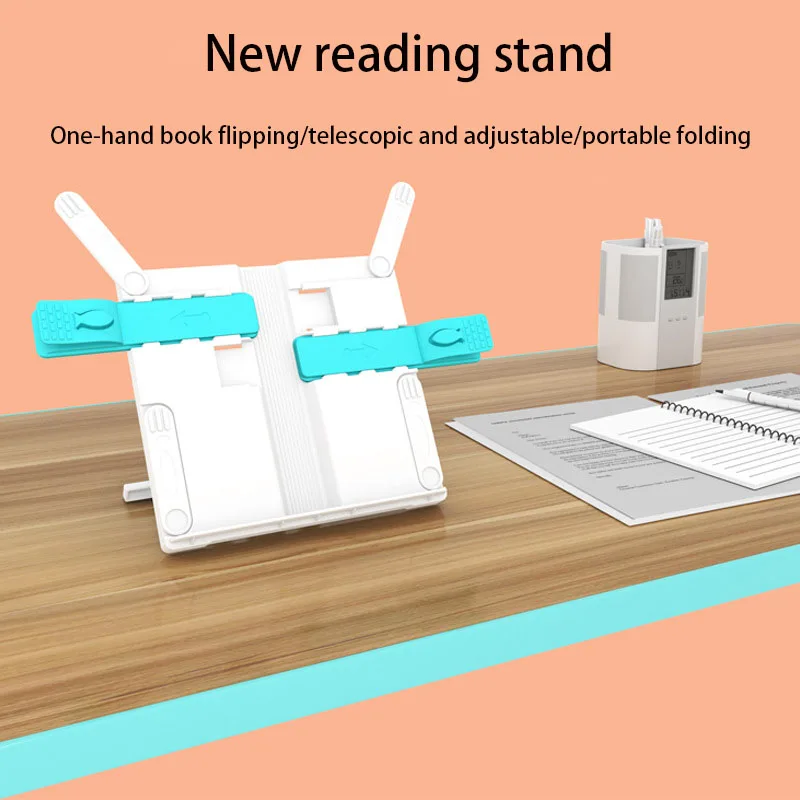 Portable Desktop Adjustable Book Stand For Books Folding Book Reading Stand Portable Bookstand