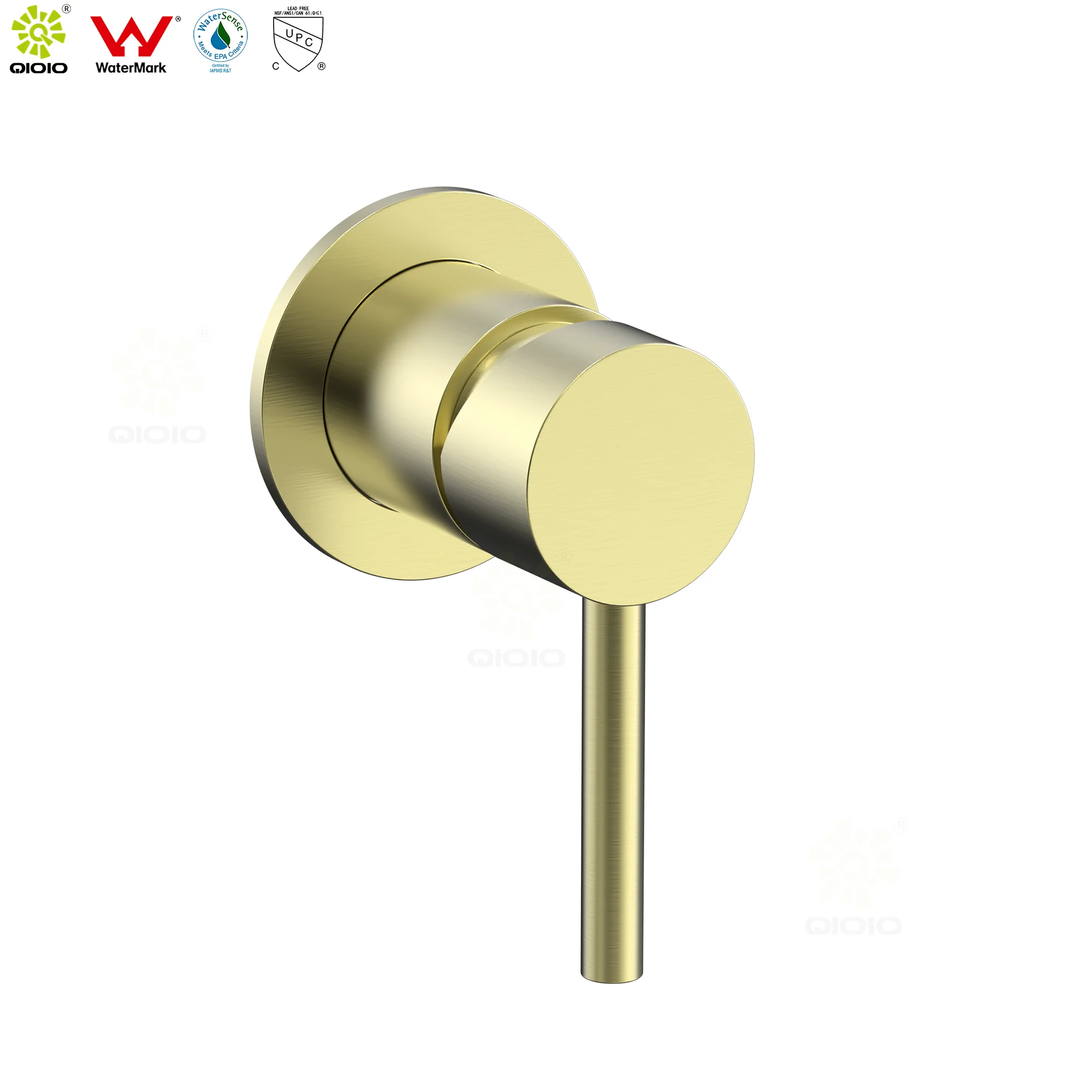In Wall Mounted Watermark Lead Free PVD Gold Bath Shower mixer Valve body
