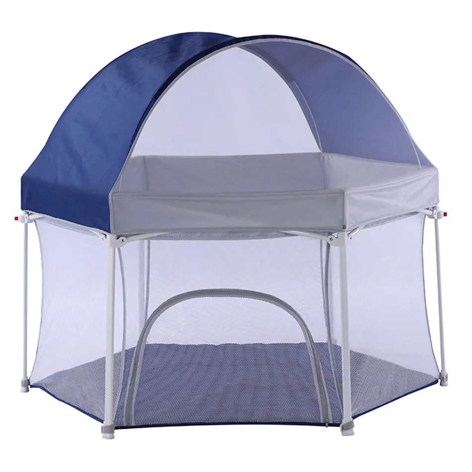 High Quality Fence 6 surface playpen Foldable And Portable Baby Safety Playpen For Indoor And Outdoor