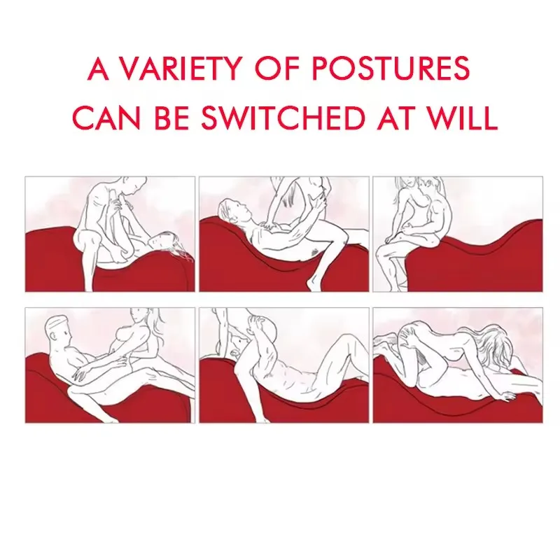 Sex Sofa Bed Pvc Sex Furniture Air Cushion Bdsm Sexy Chair For Couples Chaise Lounge Red Inflatable Large Sofas For Living Room