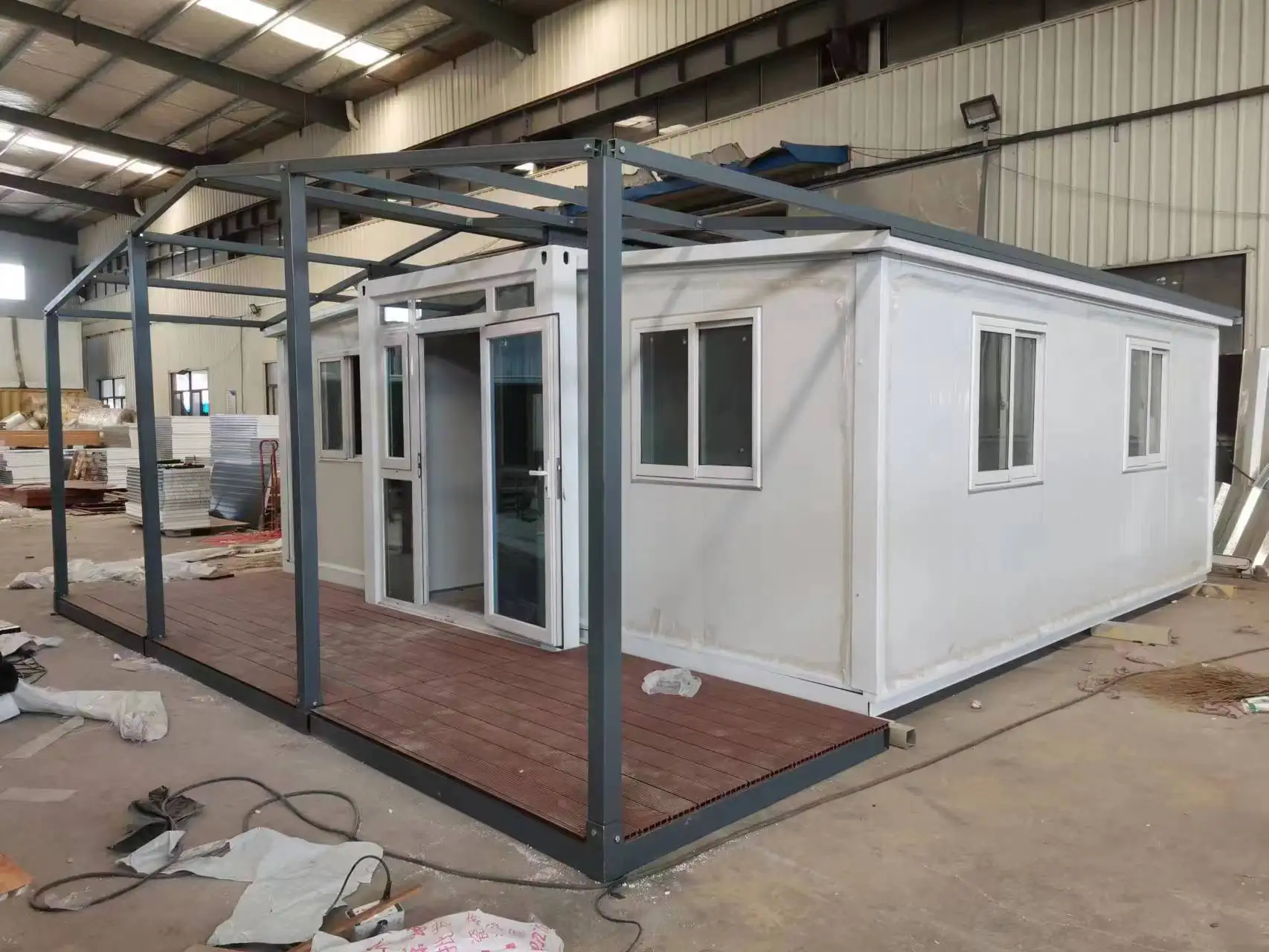 cheap wholesale price luxury house australia steel home anti corrosion expandable house container homes with platform