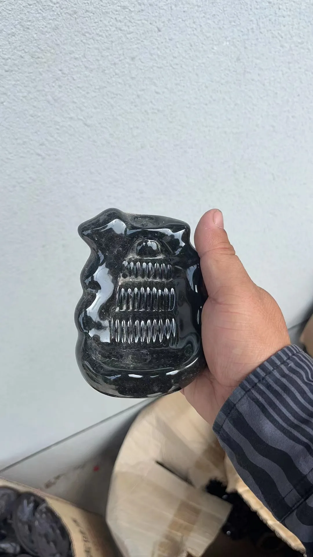 Factory Direct Hot sales multiple  ornaments black smoke waterfall holder Backflow incense cone ceramic burner