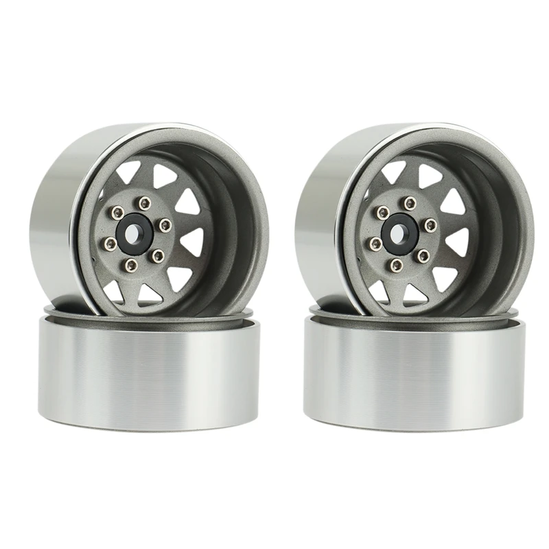 CNC Factory Custom 1.9 inch Deep Dish Wagon Metal Beadlock Wheel Hub Rim for 1/10 RC Crawler Axial SCX10 90046 Traxxas TRX4 RC4W