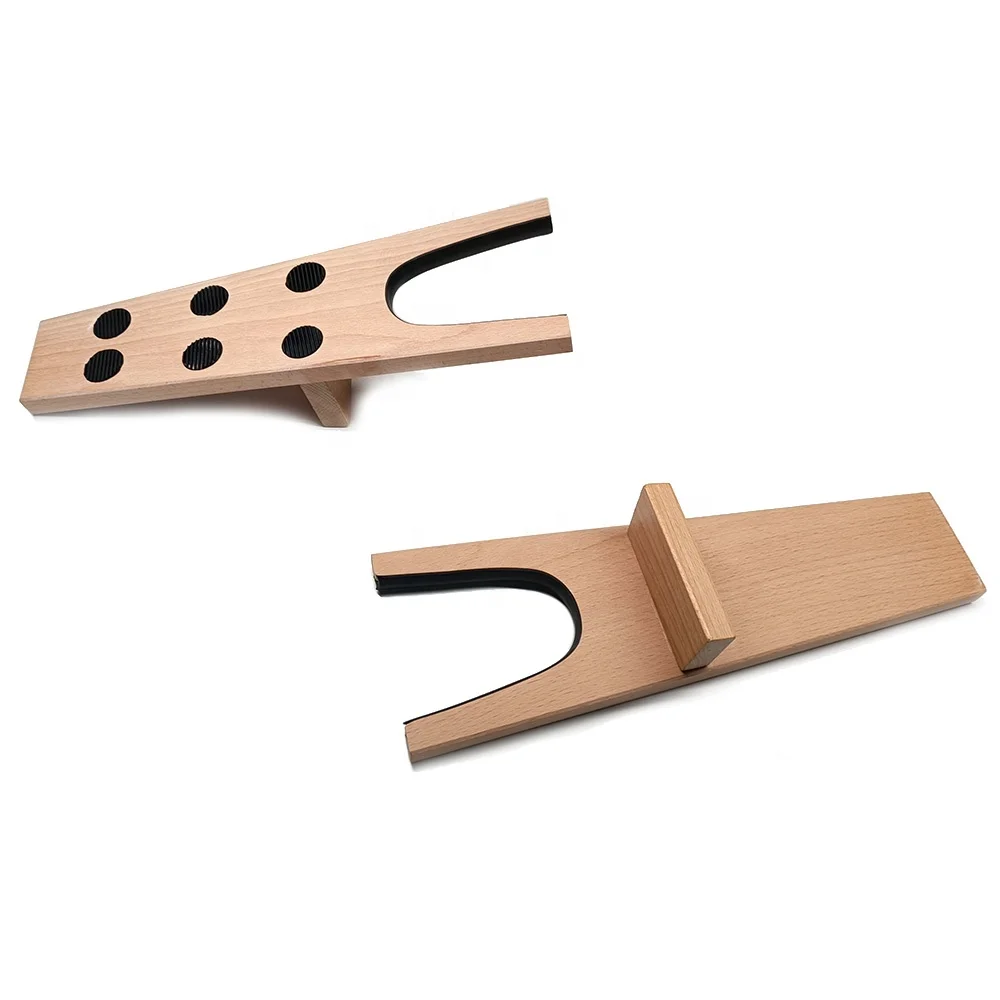Hot sell premium beech wood helping take off shoes customize boot puller waxed beech/maple easy version lazy boot jack BJ01DE