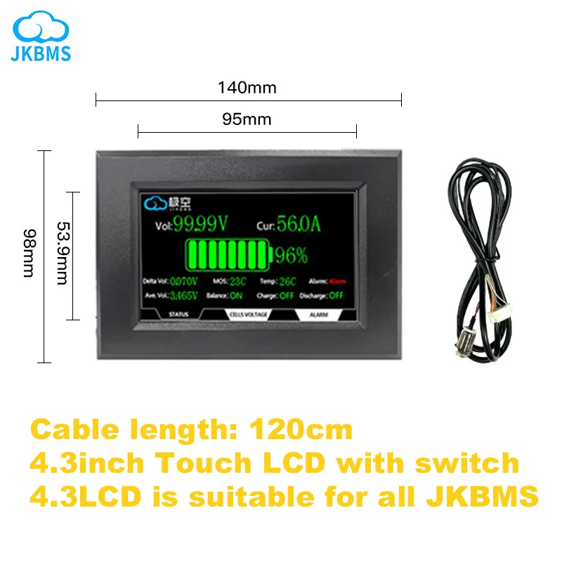 JKBMS Home Solar Energy Storage Lithium Battery Pack lifepo4 48v 200ah bms Compatible with Deye/Victron/Growatt inverters