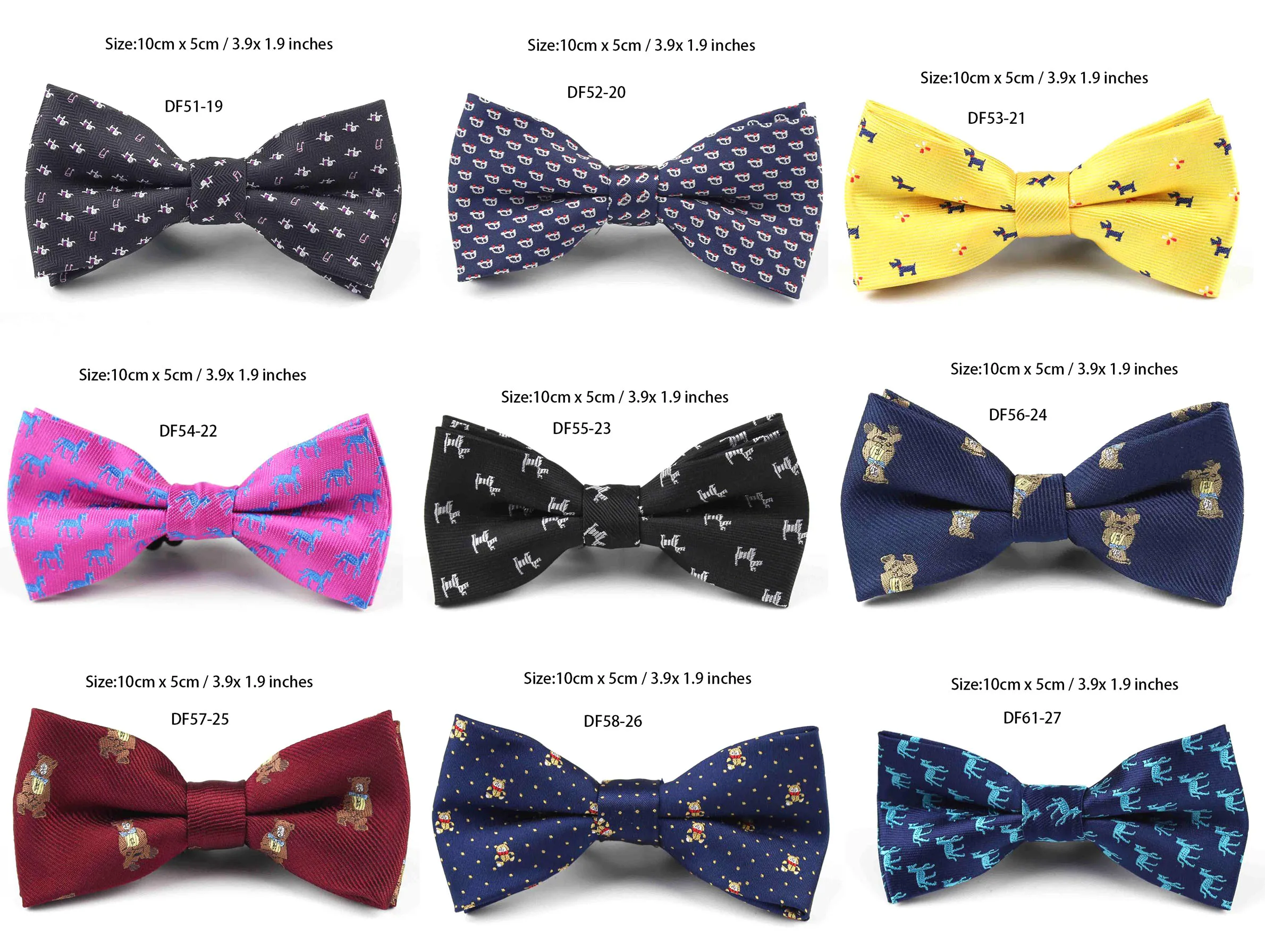 New Style Plaid Children Bowtie Bowties Baby Kid Kids Classical Pet Striped Butterfly Bow tie Elk Bike Umbrella Dog Car