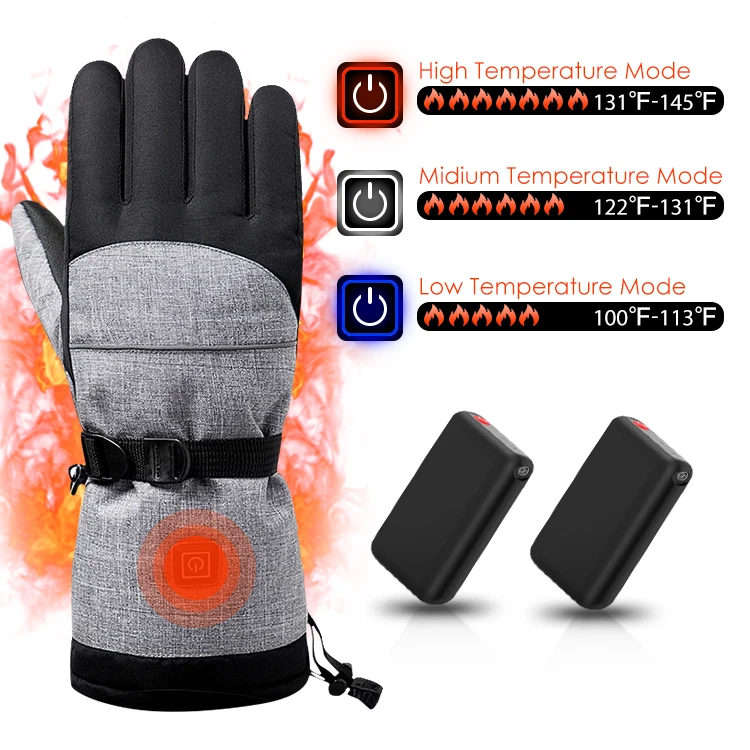 NANBIN Touch Screen Comfortable Electrical Heating Glove Winter Warming Heated Adjustable Indoor Outdoor Gloves