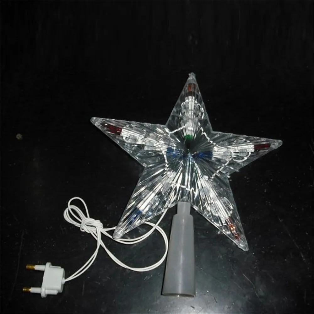 new style 8.7inch big LED christmas tree topper star light for xmas tree ornaments