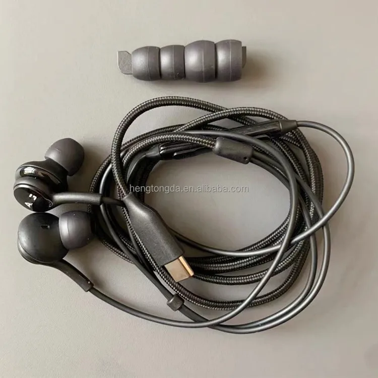 Wholesale Handsfree for Samsung Type C Earphone Headphones in ear  s20 s21 Headsets For AKG C Type Stereo Headset Hearing Aids