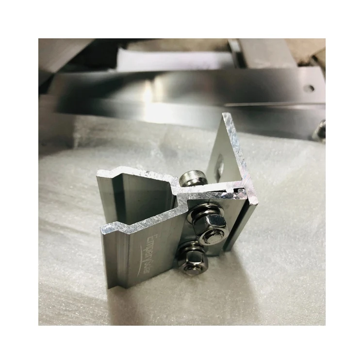 Fast simple installation Mid Universal Tin Panel Seam Roof Clamp L Solar Type Tin Roof Clamp