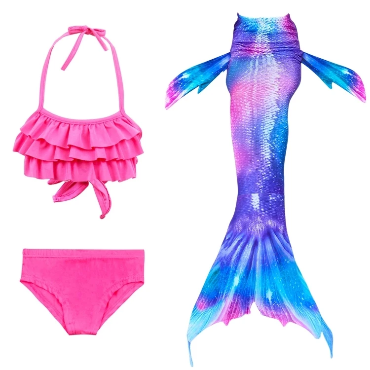 Princess mermaid tail swimwear Breathable quick dry children cheap mermaid tails for swimming