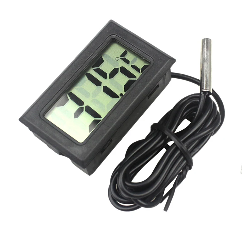 Electronic Digital Thermometer with Waterproof Probe Thermometer for Fishbowl Refrigerator Bathtub thermometer