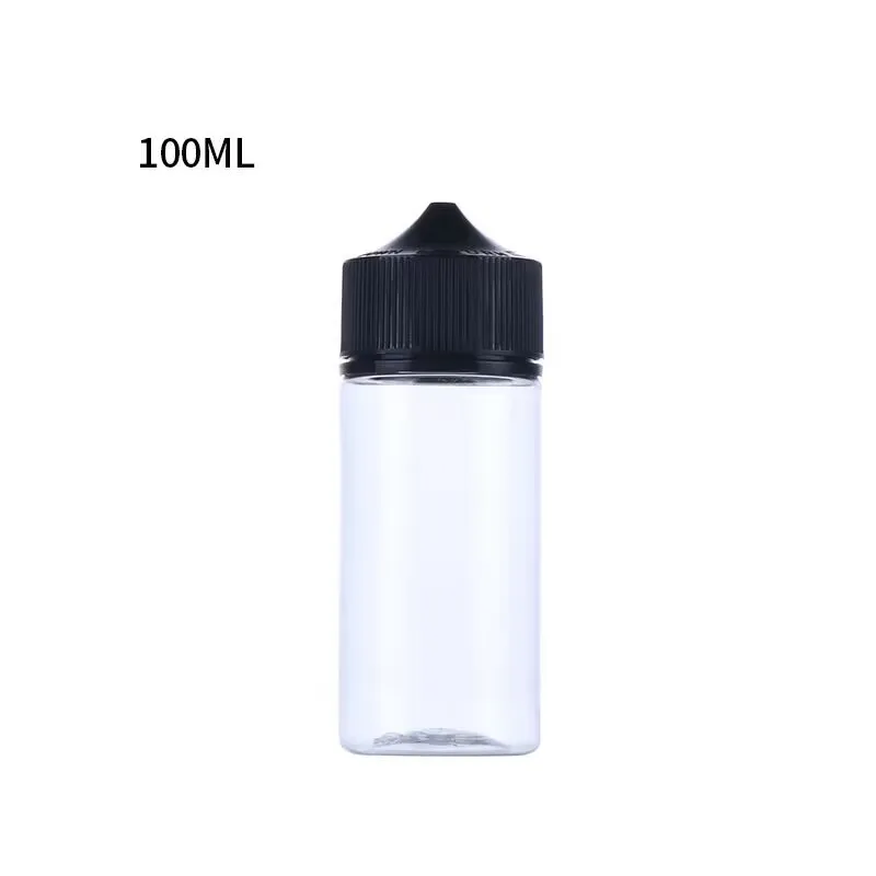 PET V3 10 Ml 15 Ml 20 Ml 30 Ml 40 Ml 50 Ml 60 Ml 70 Ml 80 Ml 100 Ml 120 Ml PET Liquid Dropper Bottle With Child Tamper-proof Cap