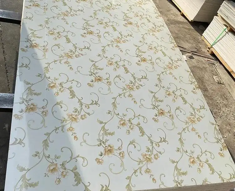 Waterproof Wholesale price high glossy 1220*2440mm*3mm marble PVC sheets for wall decoration