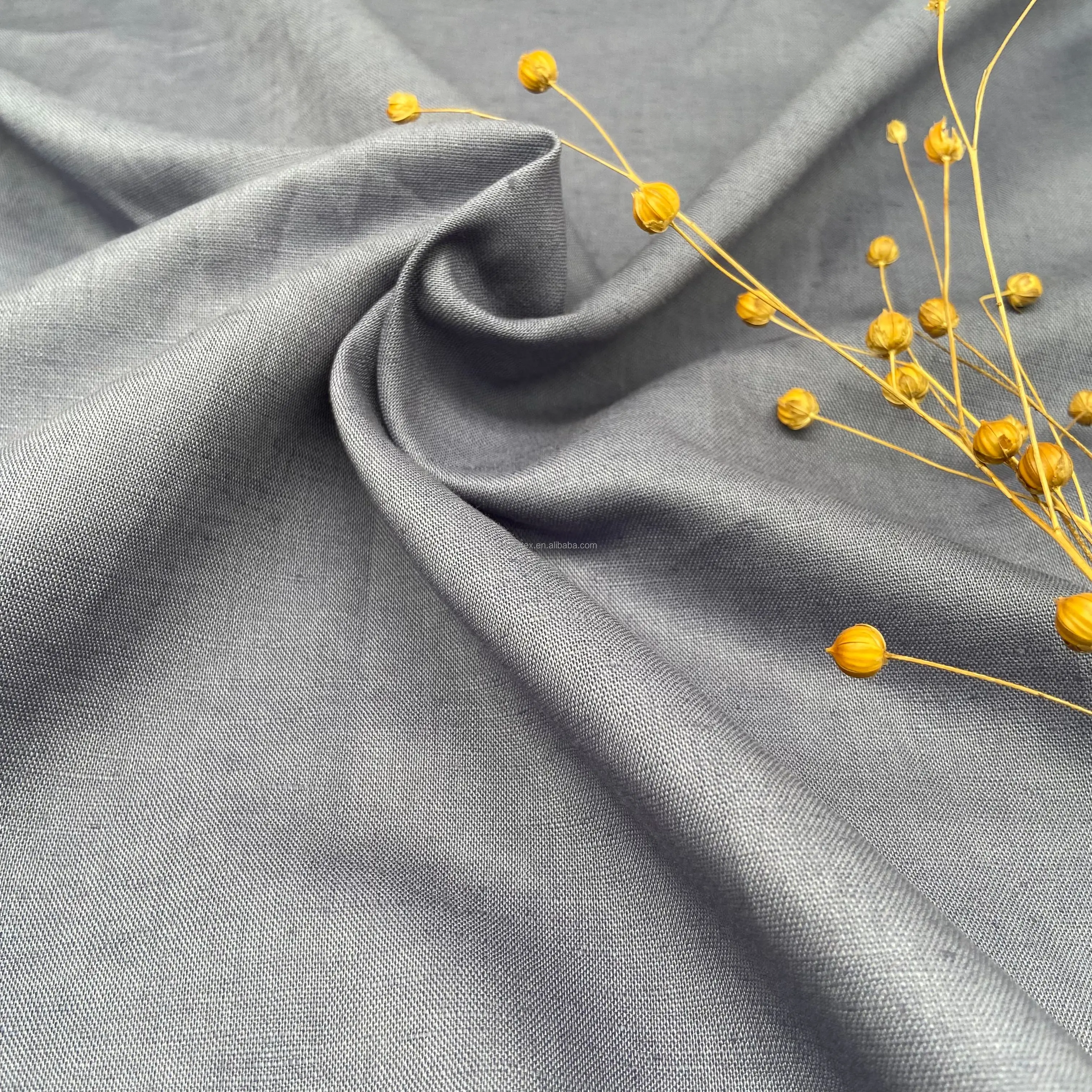 JECA BAROLO/ 15B GRS  52% Recycled Linen 48% Recycled cotton Fabric Solid piece dyed     Woven  european flax bci washable